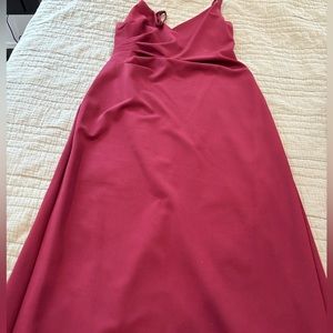 Maroon bridesmaid dress!